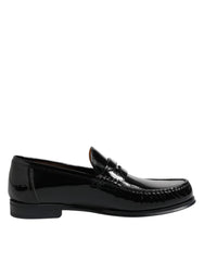 Dolce & Gabbana Black Leather Slip On Loafers Dress Shoes - EU41.5/US8.5