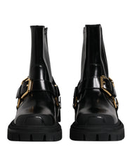 Stivali da trekking Dolce & Gabbana in pelle nera - EU37.5/US7