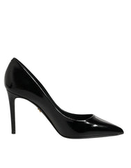 Dolce & Gabbana Black Leather Stiletto Heels Pumps Shoes - EU36/US5.5 - Heels