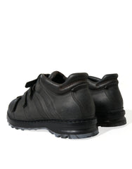 Dolce & Gabbana Black Leather Strap Men Ankle Boots Shoes - EU42.5/US9.5 - Boots