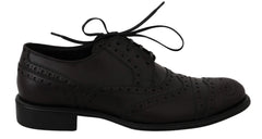 Dolce & Gabbana Black Leather Wingtip Oxford Dress Shoes - EU39/US6 - Shoes