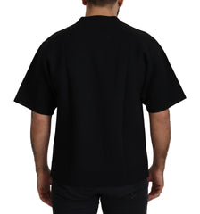 Dolce & Gabbana Black Logo Cotton Crewneck T-shirt - T-Shirts