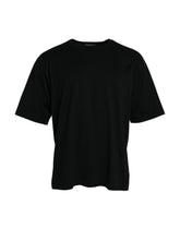 Dolce & Gabbana Black Logo Embossed Crew Neck Short Sleeves T-shirt - XL - T-Shirts