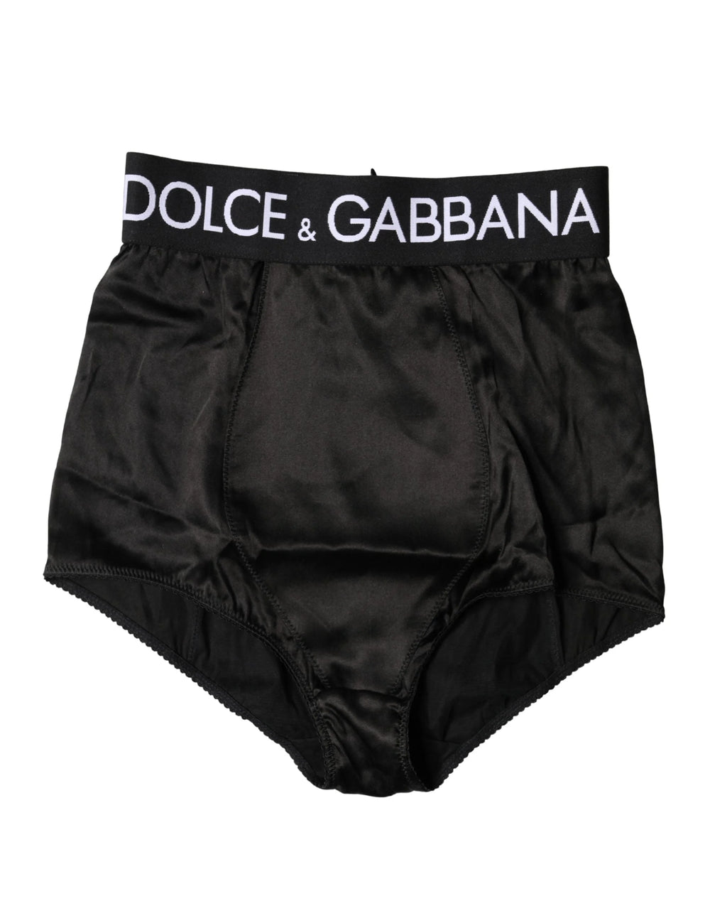 Dolce & Gabbana Black Logo Girdle High Waist Panty Underwear - IT2 | S