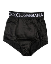 Dolce & Gabbana Black Logo Girdle High Waist Panty Underwear - IT2 | S