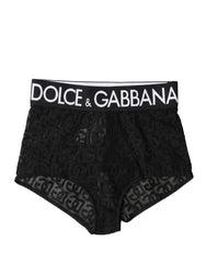 Dolce & Gabbana Black Logo Girdle High Waist Panty Underwear - IT2 | S