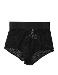 Dolce & Gabbana Black Logo Girdle High Waist Panty Underwear - IT2 | S