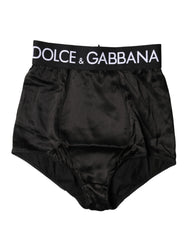 Dolce & Gabbana Black Logo Girdle High Waist Panty Underwear - IT2 | S
