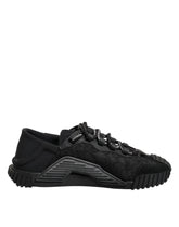 Dolce & Gabbana Black Logo Lace Low Top NS1 Sneakers Shoes - EU36.5/US6