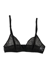 Dolce & Gabbana Black Logo Mania Sheer Soft Cup Bra Underwear - IT2 | S - Bras