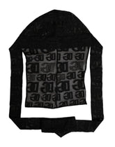 Dolce & Gabbana Black Logo Mesh Whole Head Wrap Hat - 58 cm|M - Balaclavas
