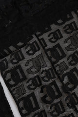 Dolce & Gabbana Black Logo Mesh Whole Head Wrap Hat - 58 cm|M - Balaclavas