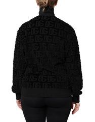 Dolce & Gabbana Black Logo Monogram Full Zip Bomber Jacket - IT40|S - Bomber Jackets