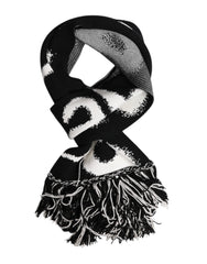 Dolce & Gabbana Black Logo Neck Warmer Wrap Men Shawl Scarf - Scarves & Shawls