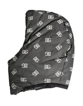 Dolce & Gabbana Black Logo Print Whole Head Wrap Capello Hat - Hats