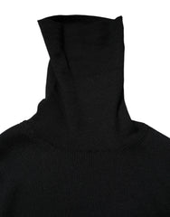 Dolce & Gabbana Black Long Sleeves Turtle Neck Mini Dress - IT36|XXS - Dresses