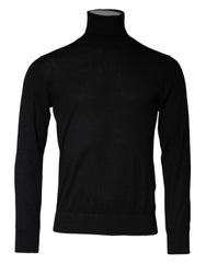 Dolce & Gabbana Black LongSleeve Turtleneck Pullover Sweater - IT48 | M - Sweaters