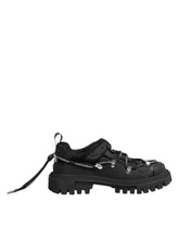 Dolce & Gabbana Black Low Top Lace Up Trekking Sneakers Shoes - Sneakers