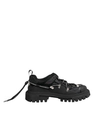 Dolce & Gabbana Black Low Top Lace Up Trekking Sneakers Shoes - Sneakers