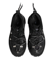 Dolce & Gabbana Black Low Top Lace Up Trekking Sneakers Shoes - Sneakers