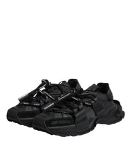 Dolce & Gabbana Black Low Top Space Lace Up Sneakers Shoes - EU39/US6 - Sneakers