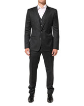 Dolce & Gabbana Black MARTINI 2 Buttons Suit 3 Piece Suit - IT50 | L - Suits