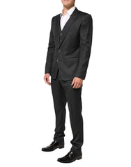 Dolce & Gabbana Black MARTINI 2 Buttons Suit 3 Piece Suit - IT50 | L - Suits