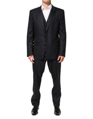 Dolce & Gabbana Black MARTINI 2 Buttons Suit 3 Piece Suit - Suits
