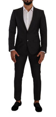 Dolce & Gabbana Black MARTINI Single Breasted 2 Piece Suit - IT46 | S - Pant Suits