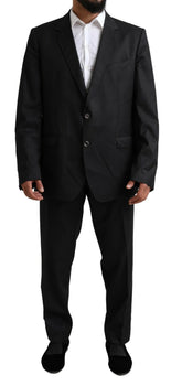 Dolce & Gabbana Black MARTINI Single Breasted 2 Piece Suit - IT58 | XXL - Suits