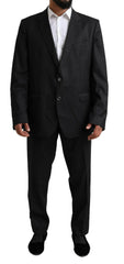 Dolce & Gabbana Black MARTINI Single Breasted 2 Piece Suit - IT58 | XXL - Suits