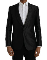 Dolce & Gabbana Black MARTINI Single Breasted Coat Blazer - IT48 | M - Sport Jackets