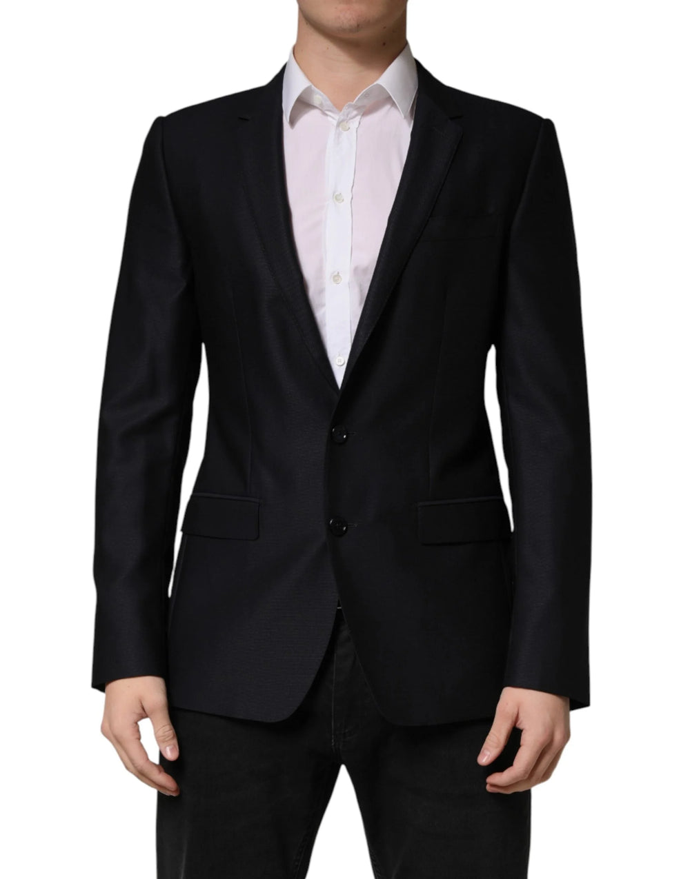 Dolce & Gabbana Black MARTINI Single Breasted Jacket Blazer - IT48 | M
