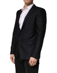 Dolce & Gabbana Black MARTINI Single Breasted Jacket Blazer - IT48 | M