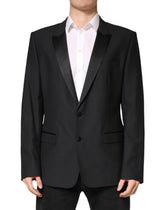 Dolce & Gabbana Black MARTINI Single Breasted Jacket Blazer - IT54 | XL
