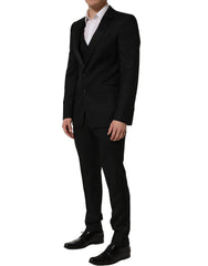 Dolce & Gabbana Black MARTINI Slim Fit Formal 3 Piece Suit - IT48 | M