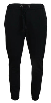 Dolce & Gabbana Black Mens Sport Wool Sweatpants Pants - Sweatpants
