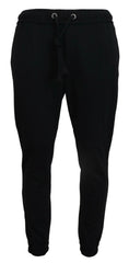 Dolce & Gabbana Black Mens Sport Wool Sweatpants Pants - Sweatpants