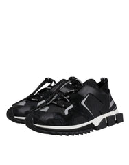 Dolce & Gabbana Black Mesh Sorrento Trekking Sneakers Shoes - EU39.5/US9 - Sneakers