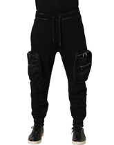 Dolce & Gabbana Black Mid Waist Cargo Jogger Sweatpants Pants - IT46 | S