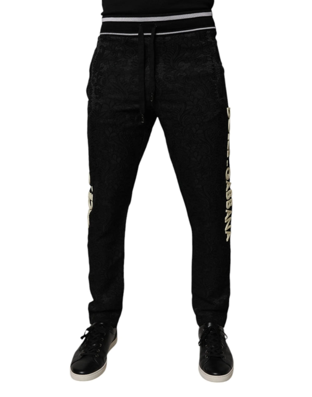 Dolce & Gabbana Black Mid Waist Jogger Men Sweatpants Pants - IT44 | XS - Joggers