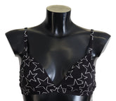 Dolce & Gabbana Black Millennials Star Non Wire Cotton Bra Underwear - IT3 | M - Bras