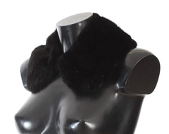 Dolce & Gabbana Black Mink Fur Shoulder Collar Scarf - IT40|S - Scarves & Shawls