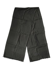 Dolce & Gabbana Black Modal Neck Wrap Men Shawl Men Scarf