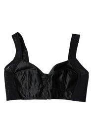 Dolce & Gabbana Black Nylon Balconcino Brassiere Underwear - IT40|S - Bras