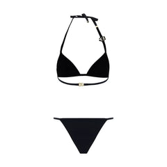 Dolce & Gabbana Black Nylon Bikini