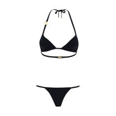 Dolce & Gabbana Black Nylon Bikini