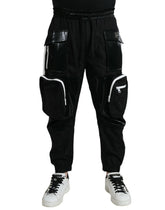 Dolce & Gabbana Black Nylon Cargo Jogger Men Sweatpants Pants - IT48 | M - Joggers