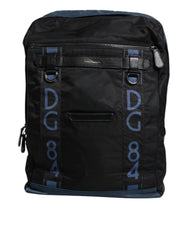 Dolce & Gabbana Black Nylon DG Logo School Backpack Bag - Backpacks