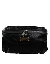 Dolce & Gabbana Black Nylon Fabric Belt Waist Fanny Pack Bag - Fanny Packs